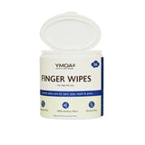 YMOAS Finger Wipes container for dogs and cats on a white background